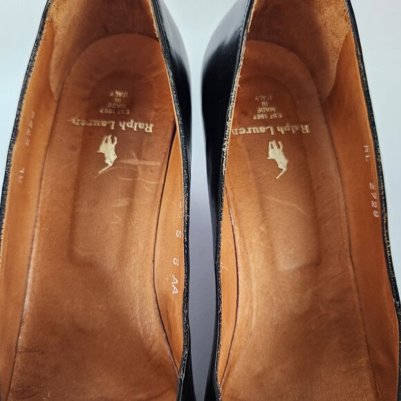 Ralph Lauren Pumps Leather Low Heel Size 8 AA - Picture 10 of 15